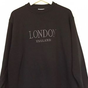 Vintage London, England Sweatshirt - Embroidered